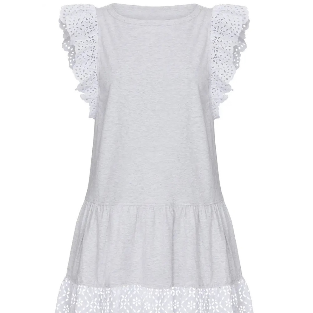 New La Vie Rebecca Taylor Flutter Sleeve Agatha Dress